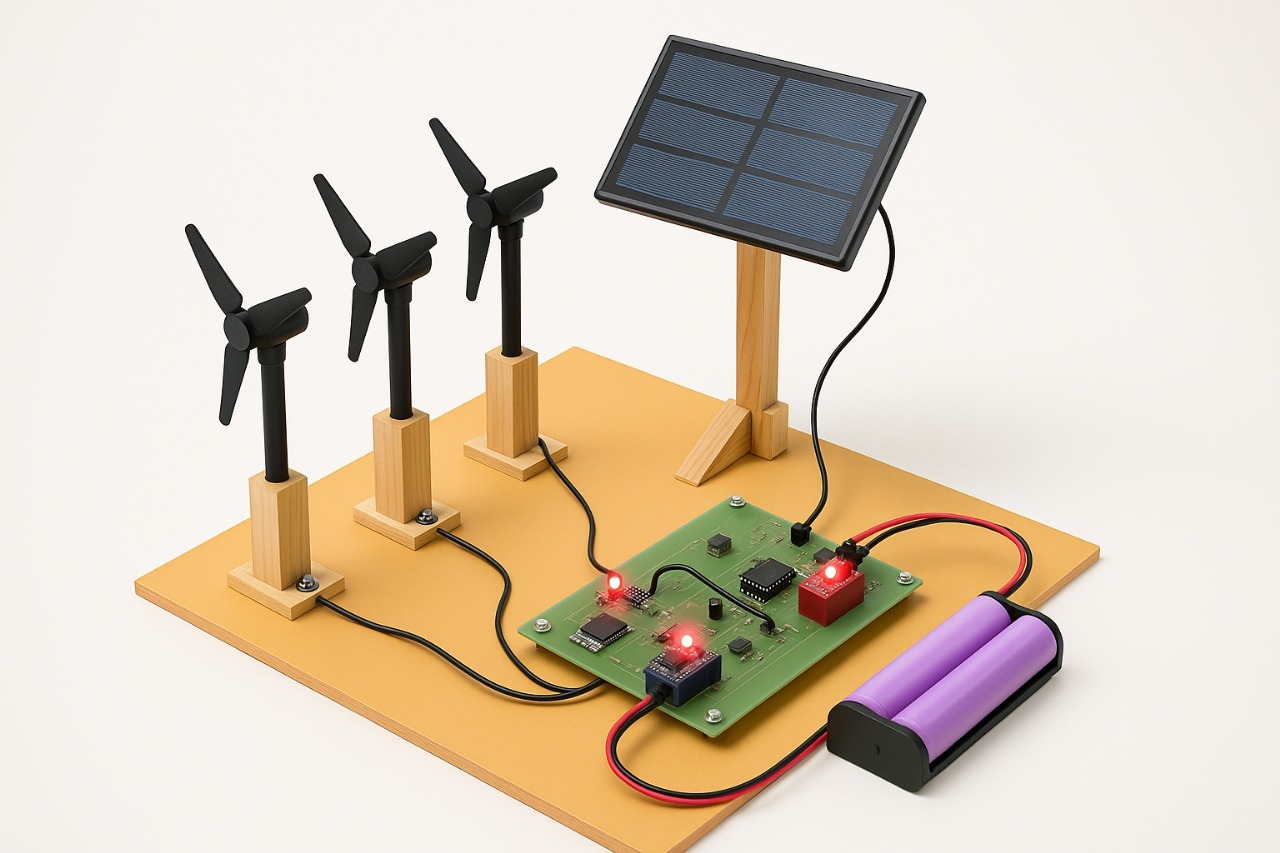 Dual Power Generation Solor Plus Windmill Generator