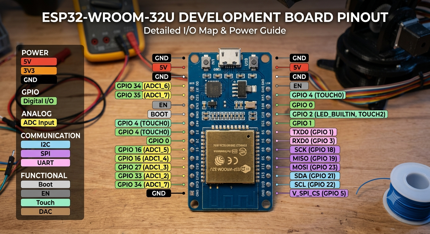 ESP32 Wi-Fi + Bluetooth Dual-Core Development Board (30-Pin / 38-Pin) - Image 2