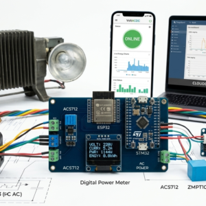 Home iot smart energy meter prototype voltacdc
